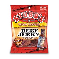 Stubb's Texas Teriyaki Beef Jerky, 3.15-Ounce Bags (Pack of 4)