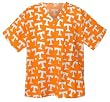 University of Tennessee Logo Scrubs Top Shirt-Size XXL- 100% Natural Cotton - NOT a CHEAP BLEND - For HIM or HER- GIFT Ideas for Man Men Woman Women Ladies Nurses MOM Mother or DAD Father