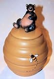 Bear Honey Bee Honey Jar Yellow Bee Hive Cute