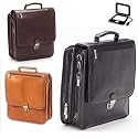 Clava Leather Upright Vertical Briefcase