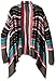 Derek Heart Girls' Big Long Sleeve Marled Stripe Jersey Open Front Cozy