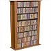 White Venture Horizon Single 50-Inch CD DVD Wall Rack Media Storage, Available in Multiple Finishes