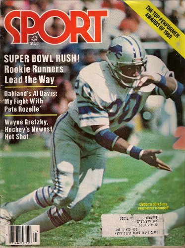 BILLY SIMS DETROIT LIONS SPORT MAGAZINE JANUARY 1981 AL DAVIS WAYNE GRETZKY!