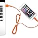 Omars Apple MFI Certified 8 Pin USB Charger Cord, 3-Feet, Orange
