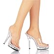 Lucious Women's JETSET-501 5" Heel Open Toe Mule/Sandal, Available in 2 Styles