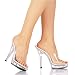 Lucious Women's JETSET-501 5 Heel Open Toe Mule/Sandal, Available in 2 Styles