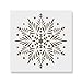 Snowflake Stencil - Reusable & Durable Mylar Stencils Made in USA