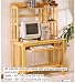 ALL NATURAL COMPUTER TABLE WITH HUTCH