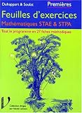 Les exercices corrigés : mathématiques STAE/STPA, 1ère