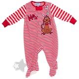 The Grinch's Dog Max Red Striped Footed Blanket Sleeper for Infant and Toddlers