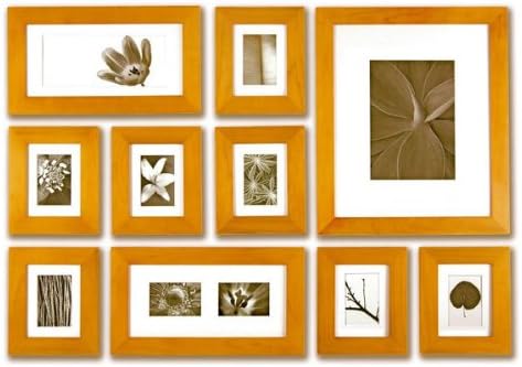 HONEY 2" Perfect Picturewall - Item P1028 The Original Gallery in a Box - PATENTED FREE S&H, Wood Frames, Mats, Pre-View Templates
