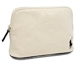 Polo Ralph Lauren - Polo Ralph Lauren Cream Canvas Small Cosmetics Case 160MC01-N-B