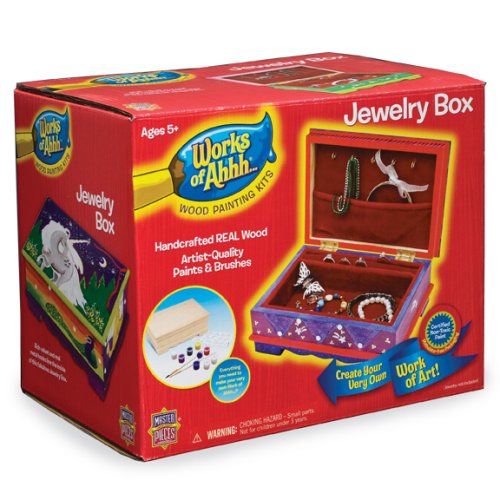 Works of Ahhh... Wooden Jewelry Box Painting Kit