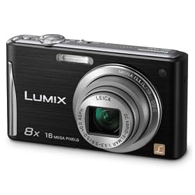 Panasonic Lumix FS37 Digital Camera - Black (16.1MP, 8x Optical Zoom) 3 inch Touchscreen LCD