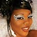 Ice Queen Exotic Eyes Rhinestone Eye MakeUp False Eyelashes Dancer Stripper