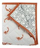 Argington Organic Twin Quilt, Fish And Pebbles Print