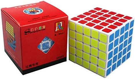 Treatoy Shengshou Wind Cube White Sticker 5x5x5 Puzzle Cube Brain Teaser Toy
