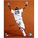 Melky Cabrera Autographed Yankees HR Celebration Rounding First Base 16x20 Photograph