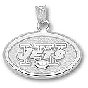 LogoArt New York Jets Sterling Silver 1/2 Inch X 3/4 Inch Pendant