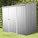 8ft x 5ft SPACE SAVER ZINC METAL SHED (2.26m x 1.52m)