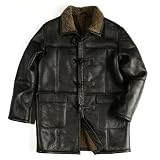 BGSD Men's Sheepskin Shearling Toggle Coat