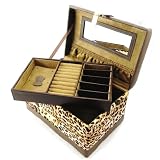 Coffret &agrave; Bijoux "So British" marron l&eacute;opard