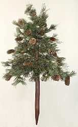 3' Alpine Cashmere Twig Artificial Christmas Stake Tree with Pine Cones - Unlit