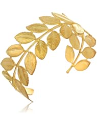 Eddera Jewelry Leaf Cuff Bracelet, 6.5"