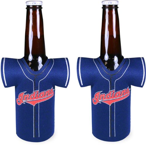 Cleveland Indians Bottle Jersey Koozie 2-Pack