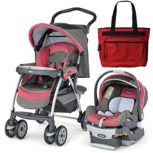 Chicco 07060796670 Cortina Keyfit 30 Travel System With Diaper Bag - Foxy