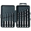 Vermont American 13137 10 Piece 1/16-Inch to 1/4-Inch Hex Shank Twist Drill Bit Assortment in Plastic Case