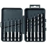 Vermont American 13137 10 Piece 1/16-Inch to 1/4-Inch Hex Shank Twist Drill Bit Assortment in Plastic Case