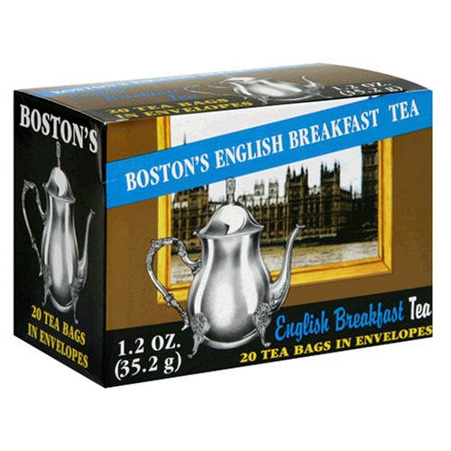 Boston Tea English Breakfast Tea, 20 Tea Bag Box (Pack of 12) by Boston Tea
