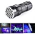 Qiorange 21 LED Uv Ultra Violet Blacklight Pocket Flashlight for Spotting Scorpions and Bed Bugs, Counterfeits, A/c Leaks, Pet Stains, Counterfeit Money Detector and Detect Fluorescent Substance (Battery Not Included)