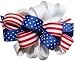 Hair Bows ~ Large Red White Blue Hairbow with Stripes & Dots ~ July 4th Celebration!