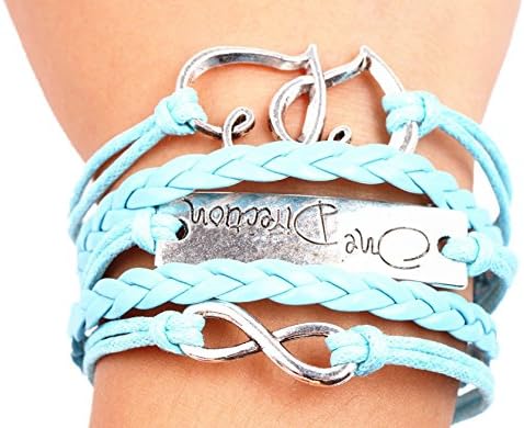 LBS Hand Made Fashion Charm Suede Wrap Bracelet One Direction