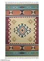 Wool rug, 'Mesmerize' (3x5)