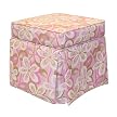 Flower Power Storage Ottoman- Pink