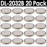 Duracell DL-2032B Long-Life Lithium Button Cell Battery 20 Pack Bundle
