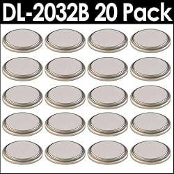 Duracell DL-2032B Long-Life Lithium Button Cell Battery 20 Pack Bundle