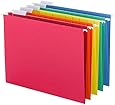 Smead Hanging File Folders, 1/5-Cut Tab, Letter Size, 25 Per Box, Assorted Primary Colors (64059)