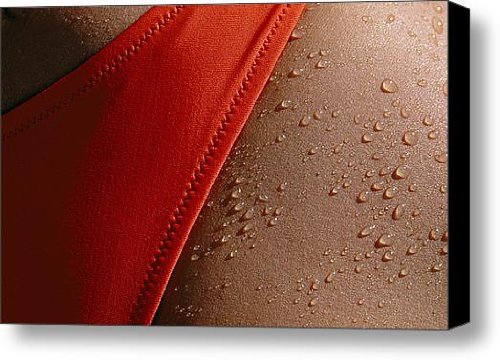A Close View Of A Bikini Bottom On Wet Canvas Print / Canvas Art - Artist Raul Touzon