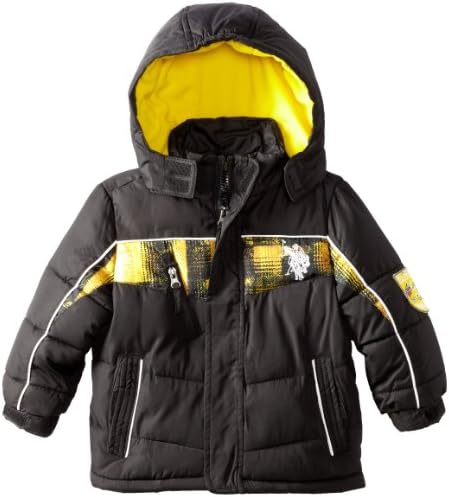 U.S. Polo Association Little Boys' Color Block Puffer Jacket