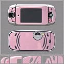 Sidekick 3 Pink Carbon Fiber Gel Skin 8156