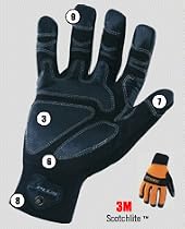 Ironclad Cold Condition Gloves CCO-04-L, Large, Reflective Orange