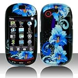 Blue Hawaiian on Black Snap on Hard Skin Shell Protector Cover Case for Sam ....