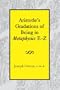 Aristotle's Gradations of Being In Metaphysics E-Z