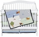 Sumersault Playful Puppies 4 pc Crib Set