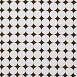 Bacati Reverse Dots Percale Crib Fitted Sheet - White/Chocolate