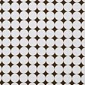 Bacati Reverse Dots Percale Crib Fitted Sheet - White/Chocolate